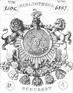 Экслибрис Ф.Ф.Шуберта